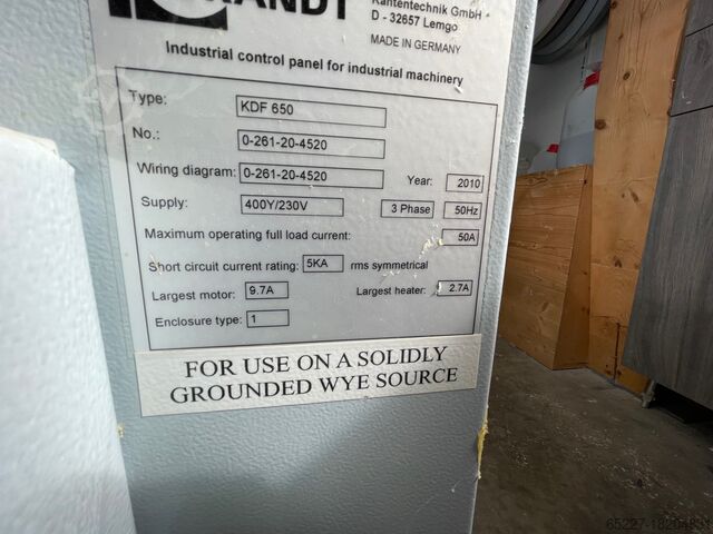 Edge banding machine Brandt Homag KDF 1650 Highflex