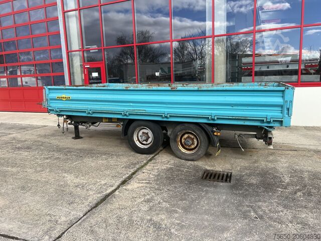 Tipper trailer Humbaur HTK 10 50 24  Tandem Kipper- Tieflader