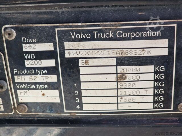 Crane truck Volvo FM 370 6x2*4 - HIAB X-Hiduo 188 E-5 Crane with ...