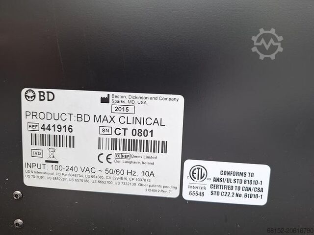 BD Max PCR Machine BD Max