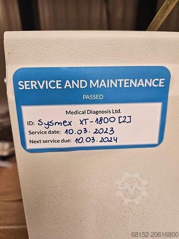 Sysmex XT-1800i Automated Hematology Analyzer Sysmex XT-1800i