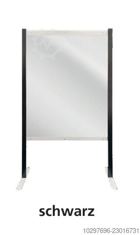 Hygiene protection screen on stand feet - 1 piece  