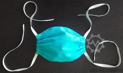 Antibacterial cotton face mask, blue – 50 pcs – 50 pcs  