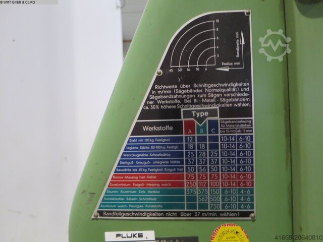 Bandsäge - Vertikal MOESSNER Rekord SM 320