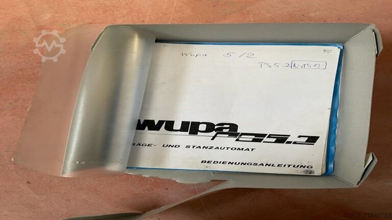 Autoplatine Wupa PS 5.2 Automatic die-cutting and creasing machine