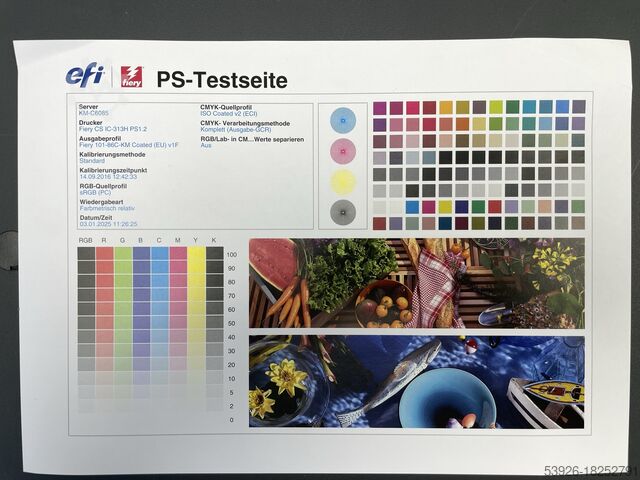 Colour production machine Konica Minolta AccurioPress C6085 incl. IQ-501, SD-513