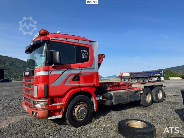 Hook arm system Scania R124 Hook truck. Partial Rep. object.