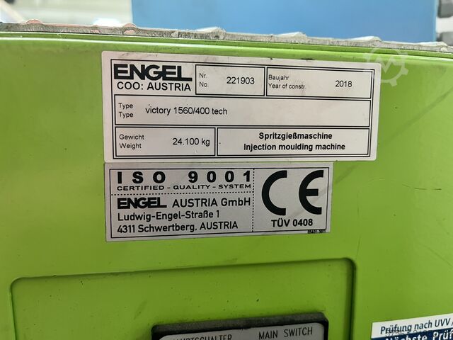 Injection molding machine ENGEL Victory 1560/400 Tech