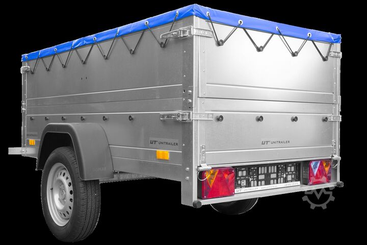 PKW-Anhänger Unitrailer 200 Kipp mit Bordwandaufsatz und Plane