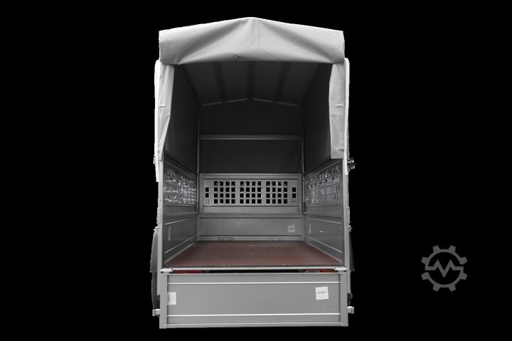 PKW-Anhänger Unitrailer 200 Kipp mit Laubgitter und Hochplane