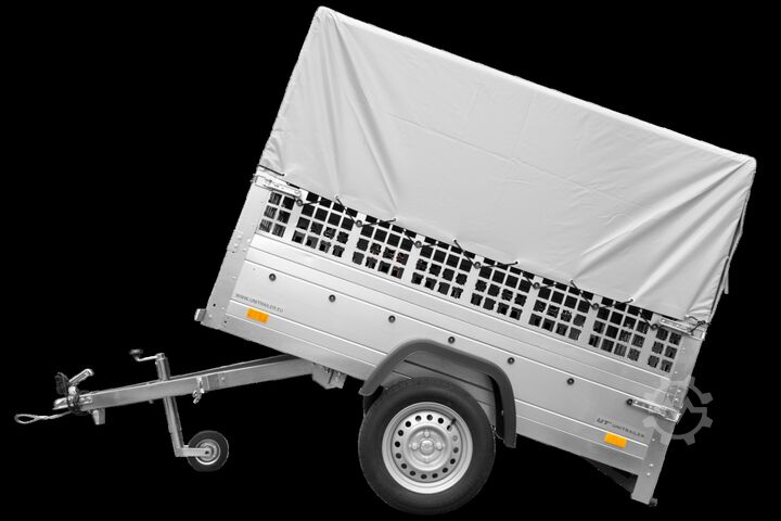 PKW-Anhänger Unitrailer 200 Kipp mit Laubgitter und Hochplane