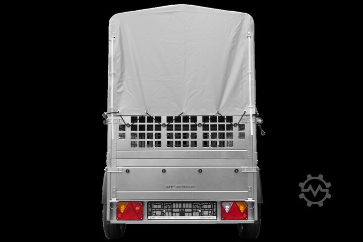 PKW-Anhänger Unitrailer 200 Kipp mit Laubgitter und Hochplane