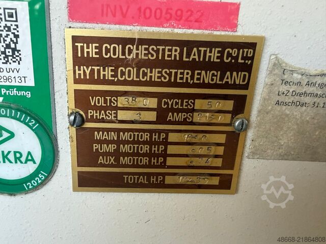 Lead/draw screw lathe Lathe Colchester Master VS 3250