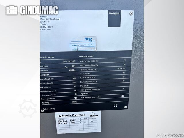 Bystronic Xpert 250/3100 Bystronic Xpert 250/3100