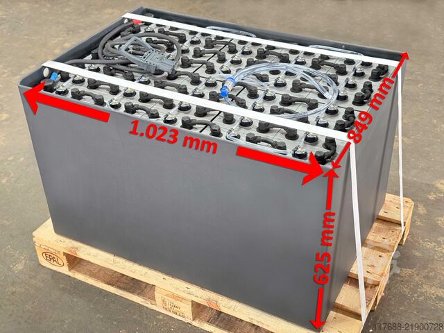 Forklift battery 80V 5PZS 625Ah - DIN A Linde E25/E30/E35 - Still R60 - RX60 Toyota FBM - Carer Z25 - Caterpillar - Doosan uvm.