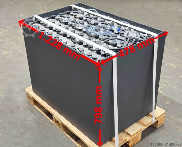 Forklift battery 80V 3PZS 465AH - special tray Jungheinrich EKX ETX - Heli CPD 30 Toyota FBM DIMOS EFY - Akku - Garantie