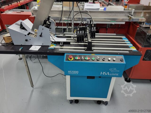 Printing machine HSA systems HS1000 mailtisch mit inkjet