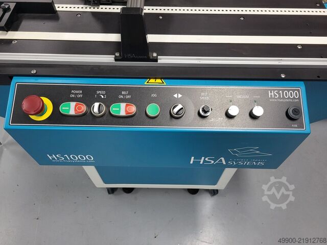 Printing machine HSA systems HS1000 mailtisch mit inkjet