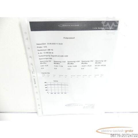 Component Heidenhain UM 112 ID 325 001-02 SN13068381B generalüberholt mit 3 Mon. Gewährl.