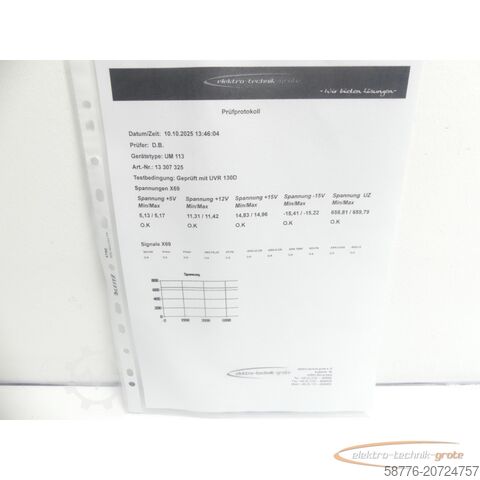 Component Heidenhain UM 113 ID 325 002-03 SN13307325 generalüberholt mit 3 Mon. Gewährl.