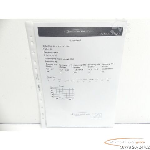 Component Heidenhain UM 113 ID 325 002-03 SN15213487 generalüberholt mit 3 Mon. Gewährl.