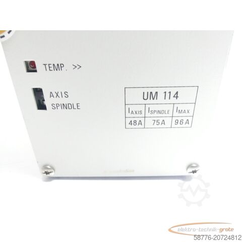 Component Heidenhain UM 114 ID 325 005-12 generalüberholt mit 3 Monaten Gewährleistung SN11501009 im Austausch (Exchange)