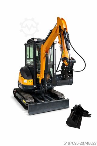 Mini excavator with heating & air conditioning Tec-Point GmbH - Motor Kubota NEU! Stahlketten | Kabine | Sofort ab Lager