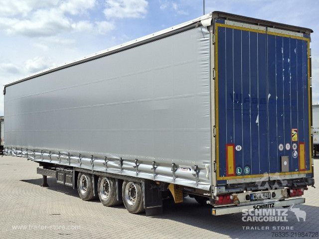 Open semitrailer with tarp Schmitz Cargobull Curtainsider Mega