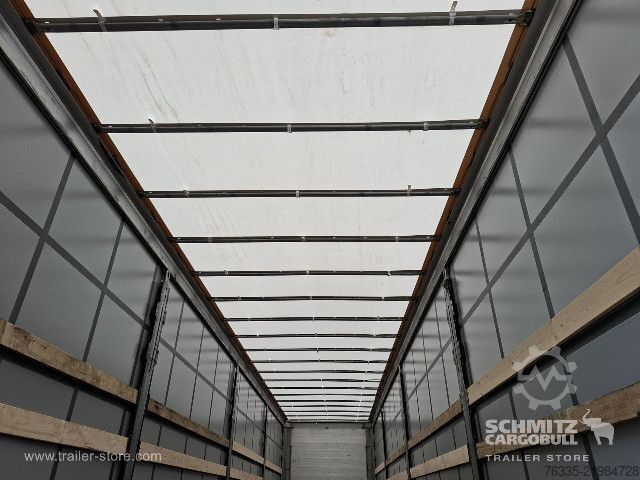Open semitrailer with tarp Schmitz Cargobull Curtainsider Mega