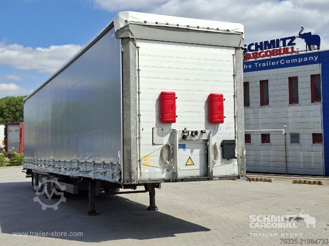 Open semitrailer with tarp Schmitz Cargobull Curtainsider Mega