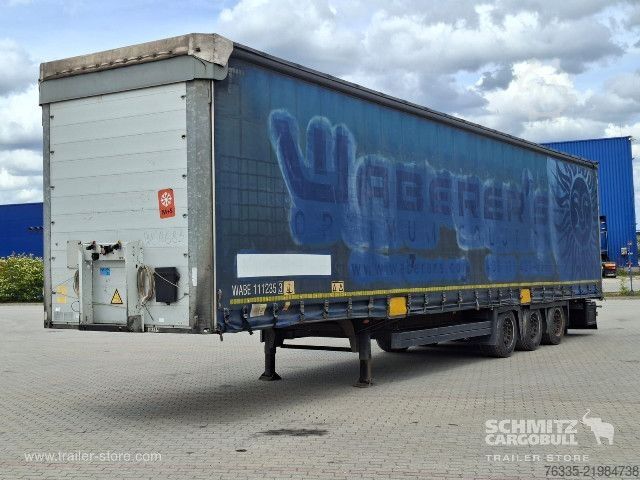 Open semitrailer with tarp Schmitz Cargobull Curtainsider Mega