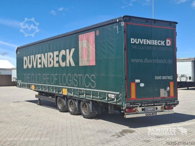 Open semitrailer with tarp Schmitz Cargobull Curtainsider Mega