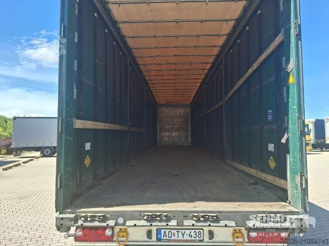 Open semitrailer with tarp Schmitz Cargobull Curtainsider Mega