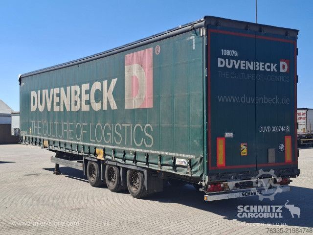 Open semitrailer with tarp Schmitz Cargobull Curtainsider Mega