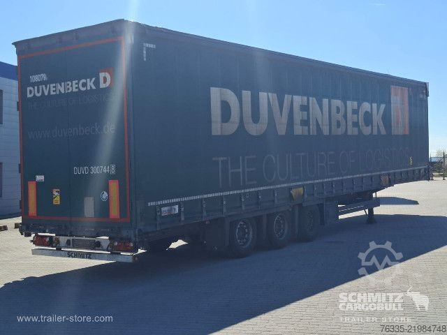 Open semitrailer with tarp Schmitz Cargobull Curtainsider Mega