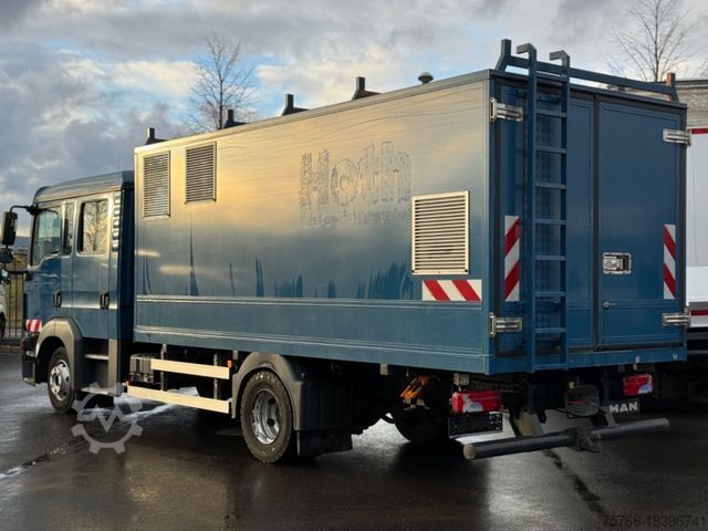 Box van MAN TGL 8.180 L / DOKA-Koffer / 2 x AHK / PTO