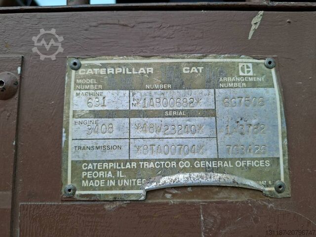 Scraper Caterpillar 631E II (3 pieces available)