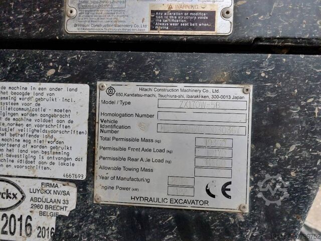 Radbagger Hitachi ZX170W-5 B