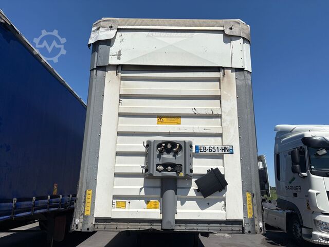 Open semitrailer with tarp Fruehauf 