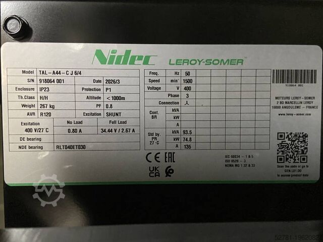 Generator set Cummins 4BTA3.9-G11 - 88 kVA Generator - DPX-19834