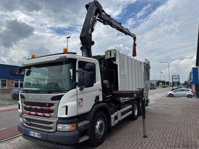 Garbage truck Scania P360 6x2, HIAB 188 E-3, SEMAT Evolupac