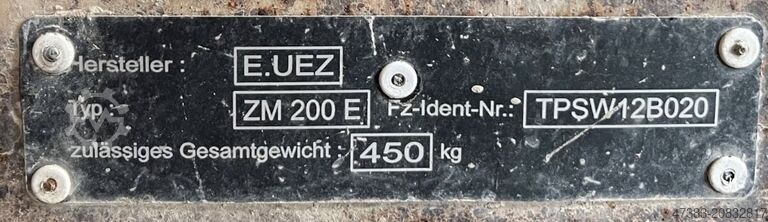 Forced mixer, clay mixer, concrete mixer UEZ ZM 200 E