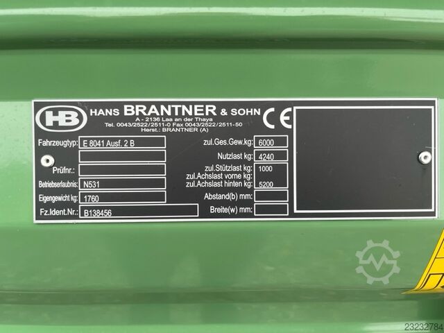 Brantner E 6040, 25 km/h Ausführung Brantner E 6040, 25 km/h Ausführung