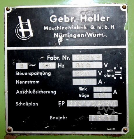 Saw blade sharpening machine Gebrüder Heller SA 315