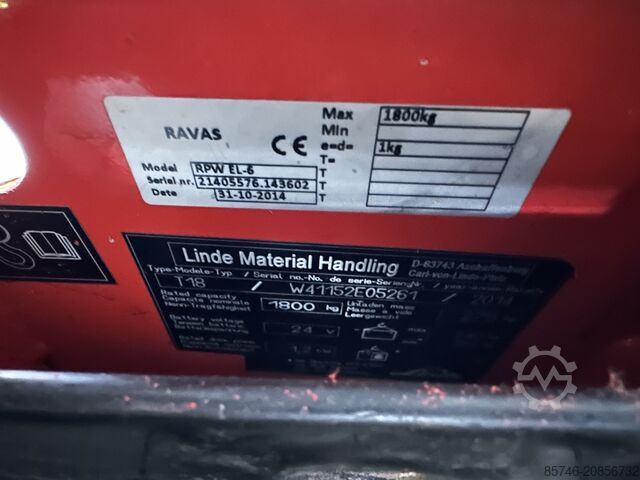 T 18 * DEMO !! Pyroban EX 3G / Zone 2 * RAVAS !! NEUE Batterie !! LINDE T 18 * DEMO !! Atex Pyroban EX 3G / Zone 2 * RAVAS !! NEW battery !!