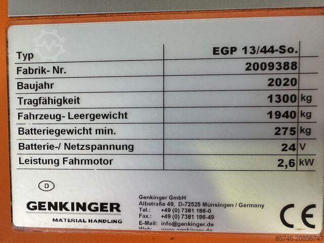 EGP 13 / 44 So (1,3T bei 1200 mm !!) * DEMO !! Triplex FFL !! GENKINGER EGP 13 / 44 So ( 1.3T @ 1200 MM !! ) * DEMO !! Triplex FFL !!