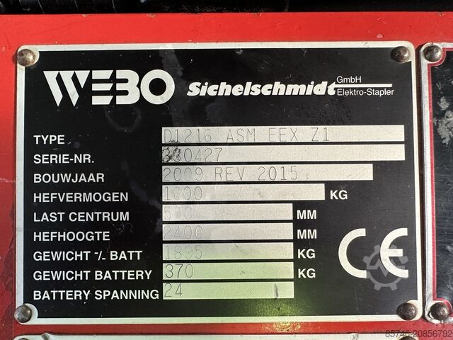 D 1216 ASM - Atex EX 2G / Zone 1 !! NEUE Batterie !! SICHELSCHMIDT D 1216 ASM - Atex EX 2G / Zone 1  !! NEW battery !!