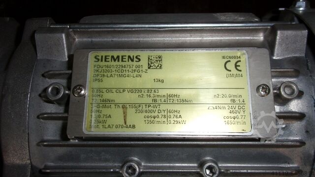 Stirnradgetriebemotor Siemens DF39-LA71MG4I-L4N