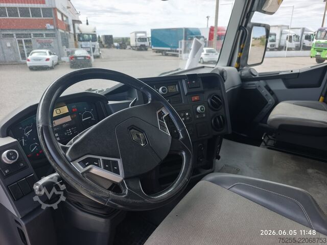 Flatbed truck with tarp RENAULT 26.380 C 6X2 EURO 6