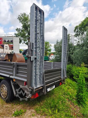 Heavy equipment trailer Barthau Anhänger LHS 5000 mit Auffahrrampen